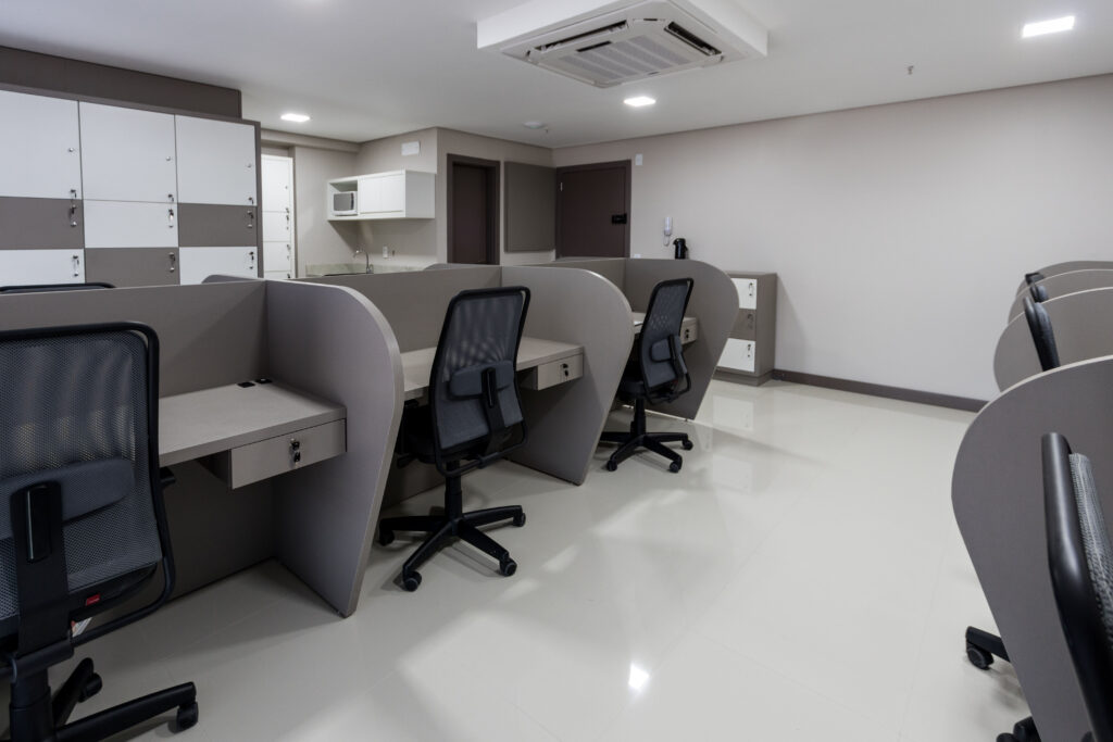 Estações de coworking da Office 424